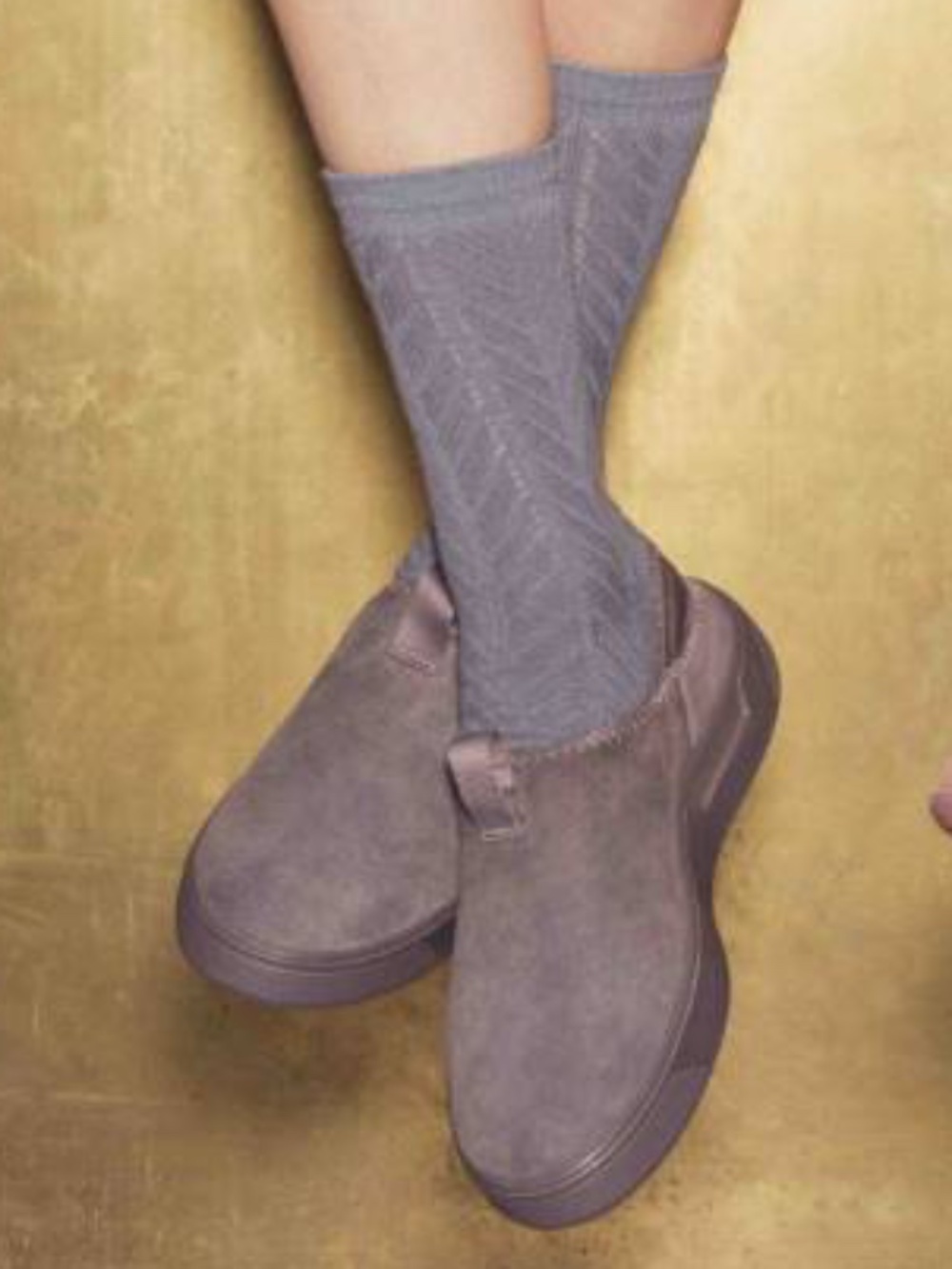 ECCO Street Tray slip on shoes in grey suede size 38 women’s